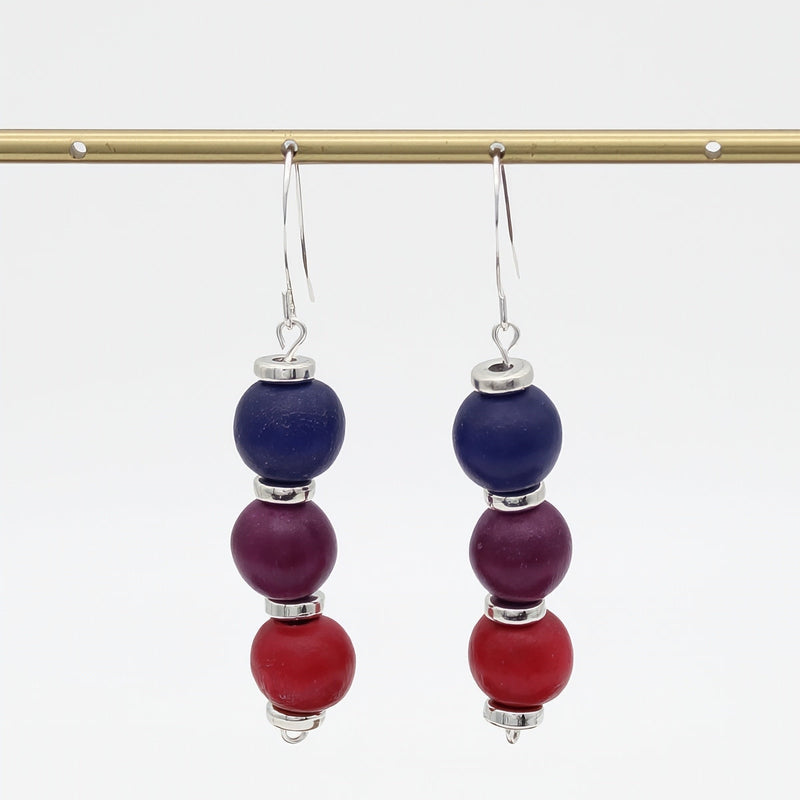 Multi Color Cascade Earrings