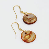 Orange Glow Dangle Earrings