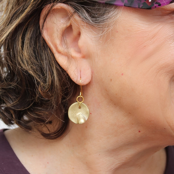 Golden Glow Dangle Earrings