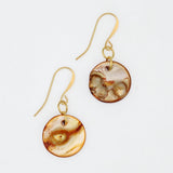 Orange Glow Dangle Earrings