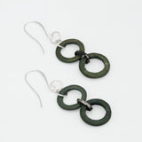 Olive Double Link Drop Earrings
