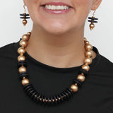 Black and Gold Amaris Necklace