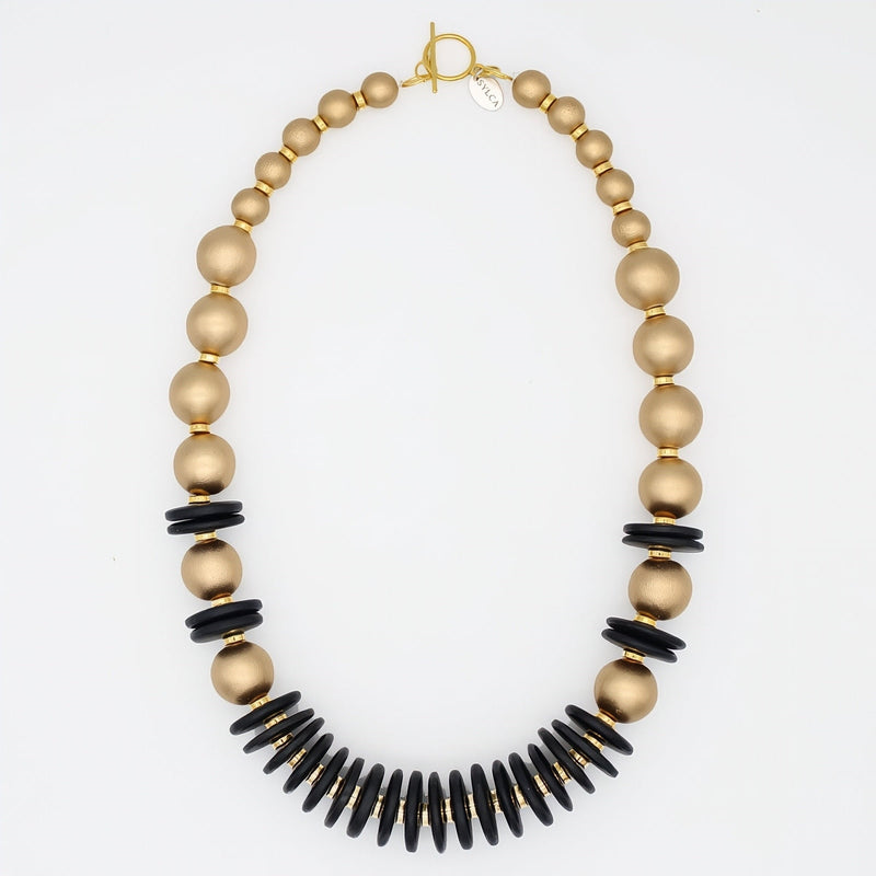 Black and Gold Amaris Necklace