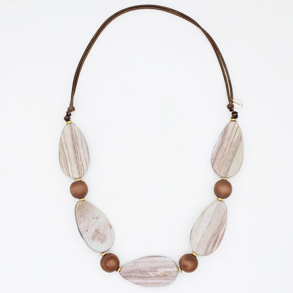 Natural Driftwood Statement Necklace