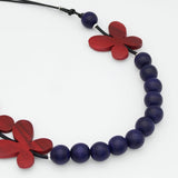 Red Woodland Wings Necklace