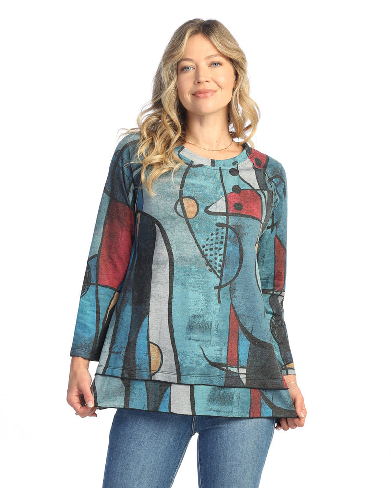 Jess & Jane "Granada" Fleece Raglan Sleeve Top - SF7-1962