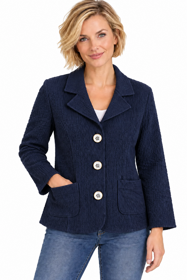 Textured Cotton Jacket - ST401