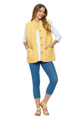 Capri Jeggings w/ Back Pockets in Light Wash Denim -  FC106-LW