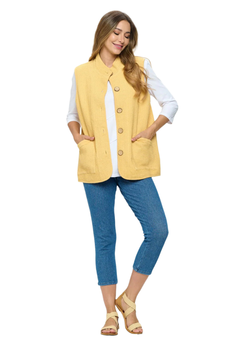 Capri Jeggings w/ Back Pockets in Light Wash Denim -  FC106-LW