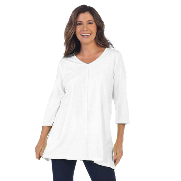 Solid Lightweight Soft Knit Tunic in White - SC-115-WHT