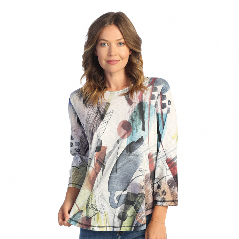 Jess & Jane "Isabella" Sublimation Top With Round Hem - PS3-1771