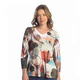 Burnout Hi-Low Tunic Top - AJ3- Limited Sizes!