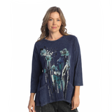 Mineral Washed Patch Pocket Tunic Top - M12
