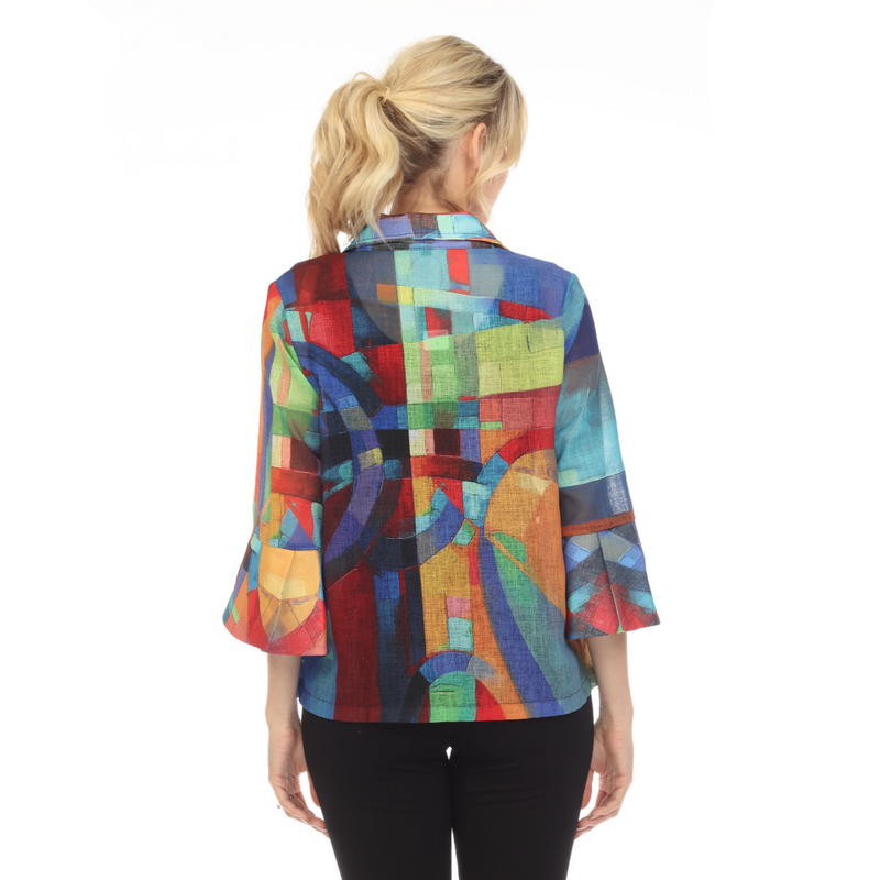 Damee Vibrant Geometric-Print Jacket in Multi - 4813