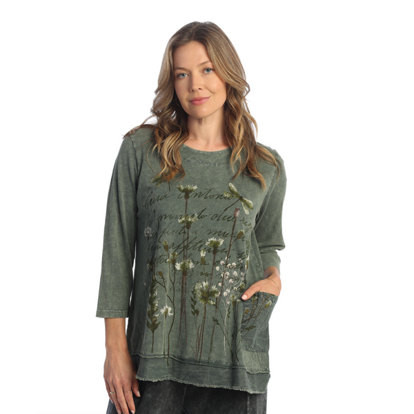 Jess & Jane "Campo" Mineral Washed Double Gauze Boxy Top - M94-1878