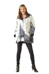 Oopéra by Lindi Eiffel Tower Reversible Raincoat - J2439RW-1