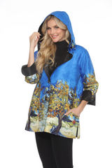 Van Gogh-Inspired Reversible Raincoat  - J2539RW-1