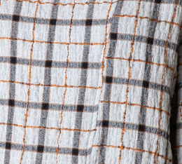 Habitat Double Faced Windowpane Pieced Tunic Shirt - 75915