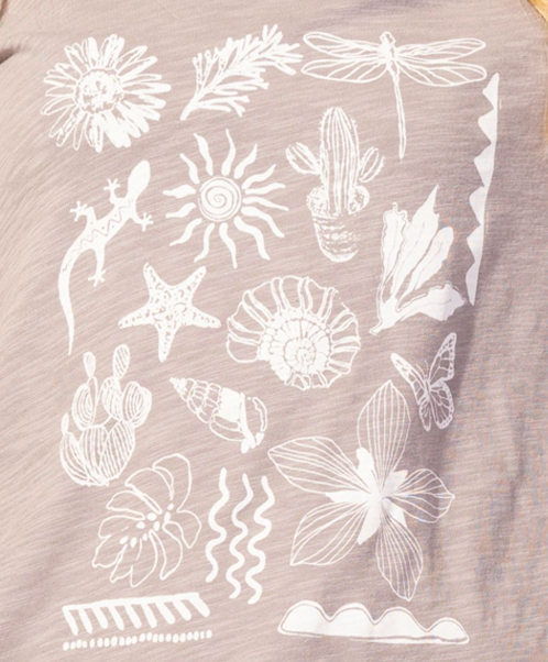 Peruvian Cotton Nature High-Low Tee - 41304