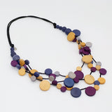 Mustard Multi Strand Millie Adjustable Necklace