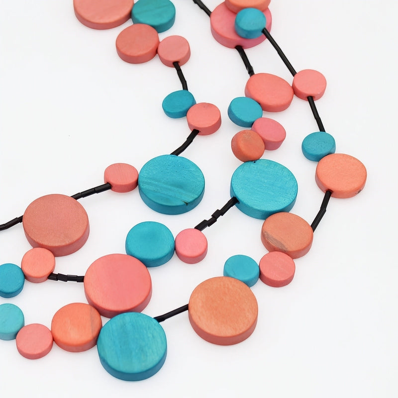 Turquoise Multi Strand Millie Necklace