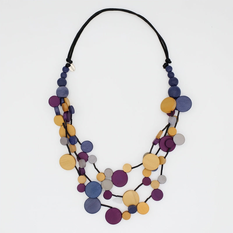 Mustard Multi Strand Millie Adjustable Necklace