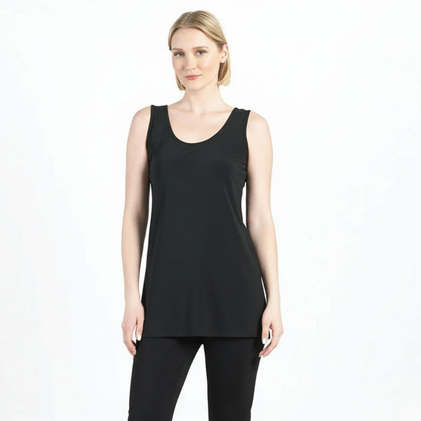 Clara Sunwoo Long "Extender" Tank Top in Black - TKL-BK - Size S Only!