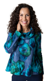 Abstract Floral Easy Cowl - 50539