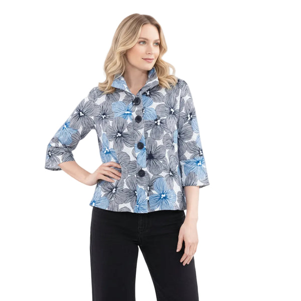 Floral Sketch Print Jacket - 5064