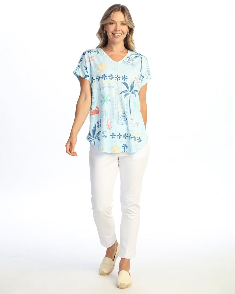 Crinkle Dolman Top- VC2