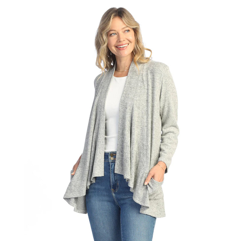 Brushed Hacci Draped Cardigan - VP4