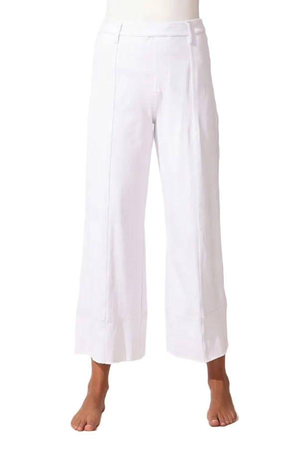 Comfort Knit Denim Crop Flood Jean - 64017