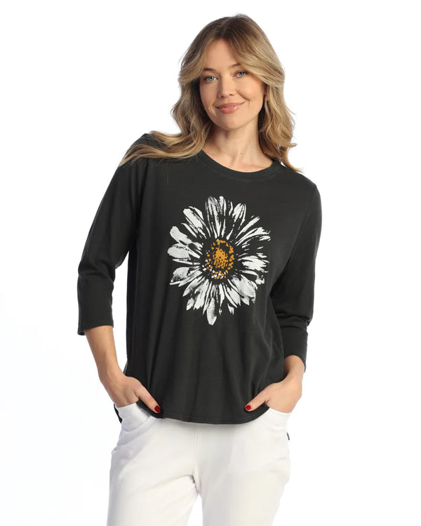 Weekend by Jess & Jane "Daisy Day" Cotton Slub Top - WK2-1695