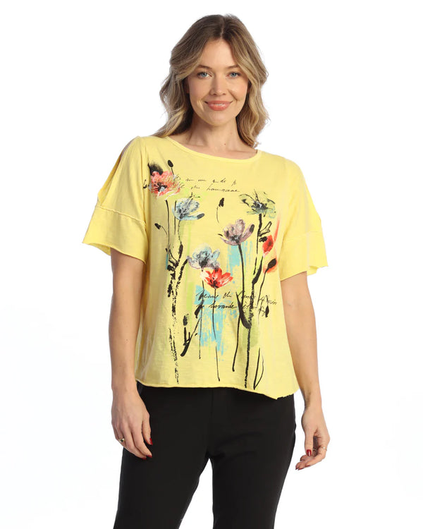 Weekend by Jess & Jane "Sierra" Cotton Slub Open Shoulder Top - WK5-1820