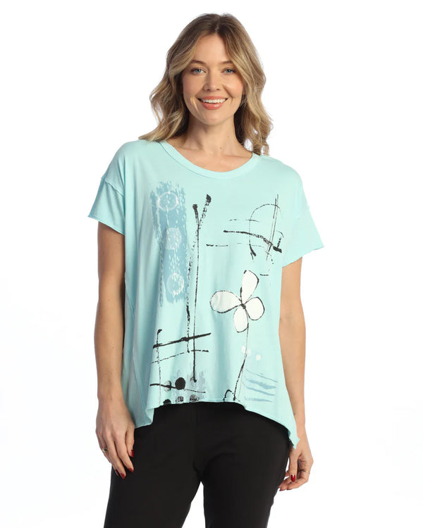 Weekend by Jess & Jane "Petals " Round Neck Top - WK6-1826