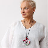 Bicycle Heart Pendant Necklace