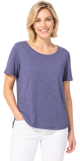Soft Peruvian Cotton Slub V-Neck Tee - 10003