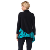 Just In! Stripe & Solid Tunic in Teal - C1212T