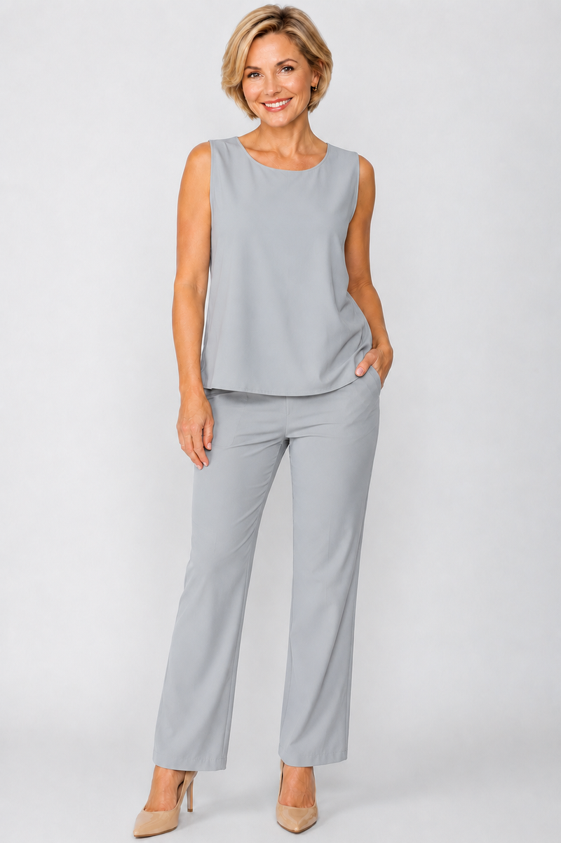 Sleeveless Tank & Pant Set - 4411TP