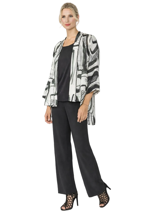 Modern Brushstroke High-Low Jacket - 5898J