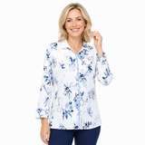 Floral-Print Shirt in Cornflower - 47417-CN - Size XL Only!