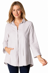 High-Low Easy Cotton Shirt - 15519