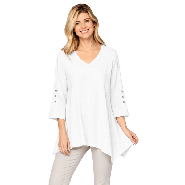 Lightweight V-Neck Waffle Tunic - LW102