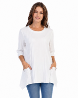 Textured Ribbed Cotton Tunic - CS330