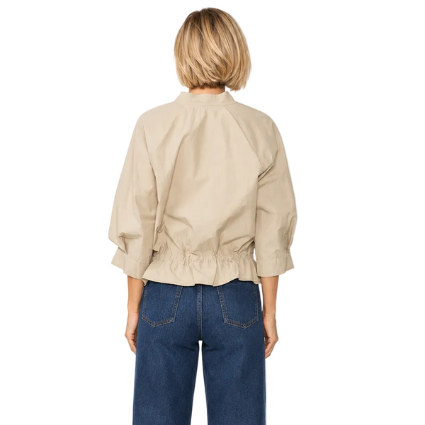 Lightweight Zip-Front Jacket in Khaki - C1060J