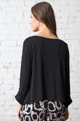 Foundation Knit Pleated Topper- 140398
