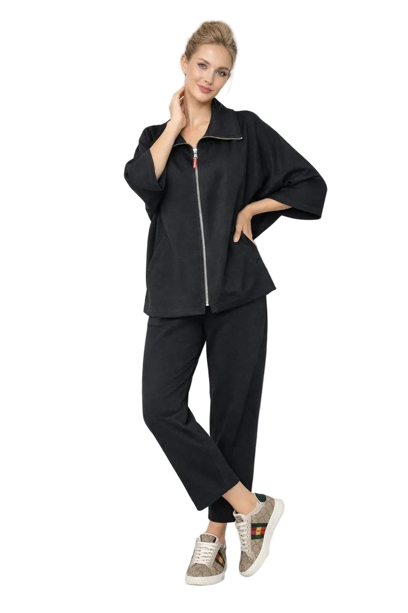 Just In! Techno Soft Knit Half Sleeve Jacket - C1048J-