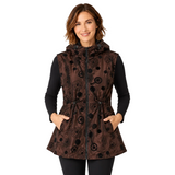 Quilted Reversible Zip-Front Vest in Copper Bronze - V2618RW-4