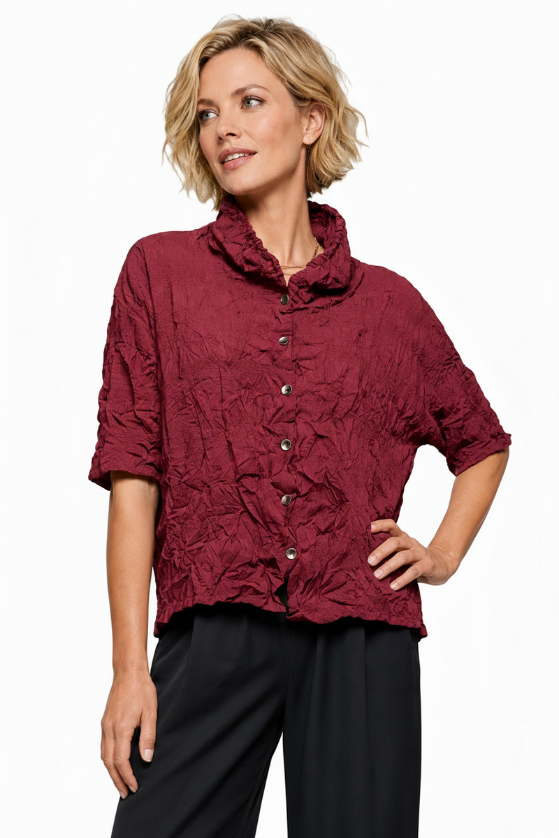 Crinkled Woven Shirt - T65171