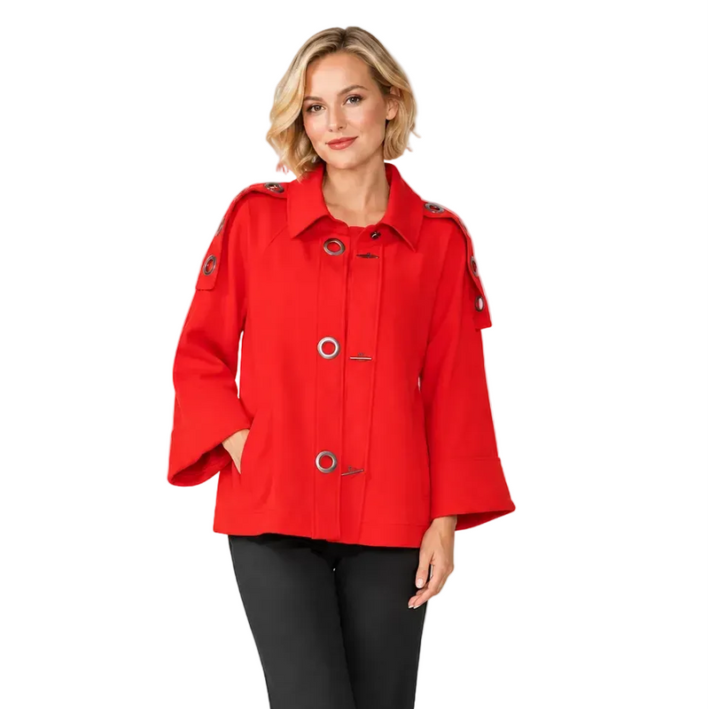 Techno Stretch Knit Jacket in Red - 4783J-RD - Size M Only!